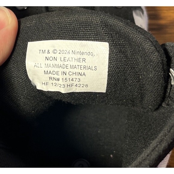 Ground Up Super Mario High Top Sneakers Kids 3 Casual Shoes White Black Luigi - Picture 8 of 9